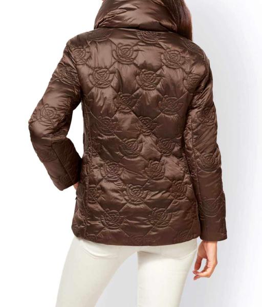 Ashley Brooke Designer-Steppjacke in Schoko-Braun​